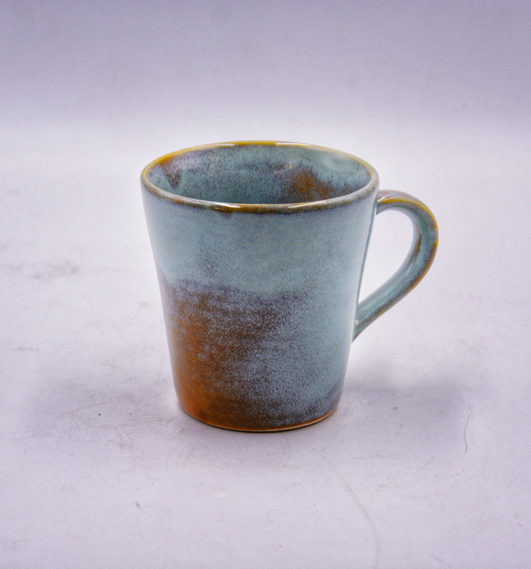 Handmade Ceramic Studio Pottery Light Green Rustic Mug